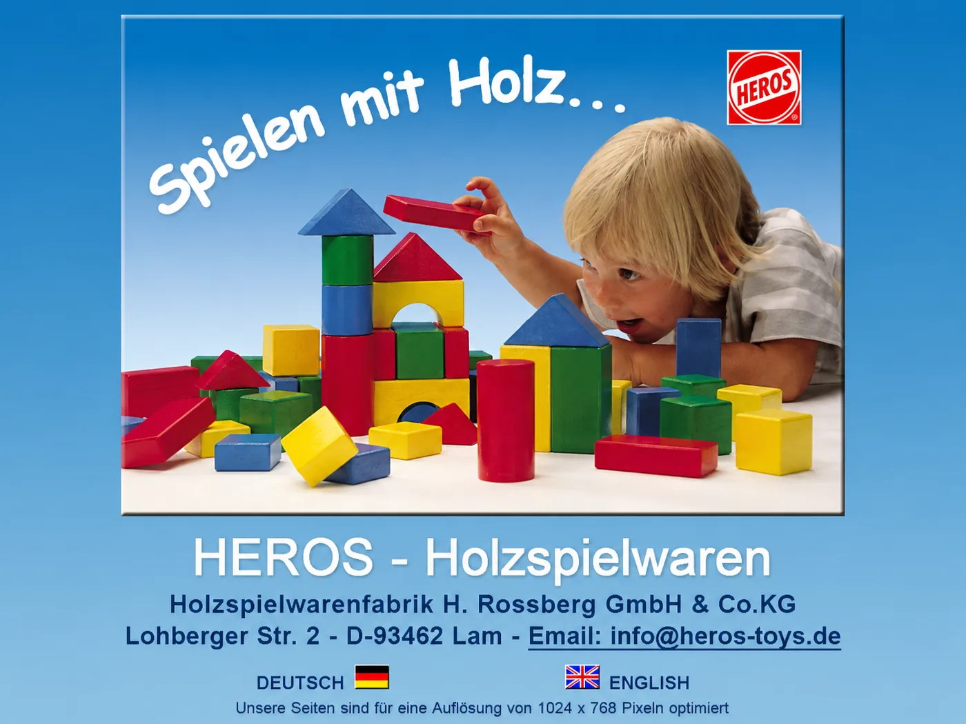 HEROS ‘Spielen mit Holz’ — Holzspielwarenfabrik H. Rossberg GmbH, Lam